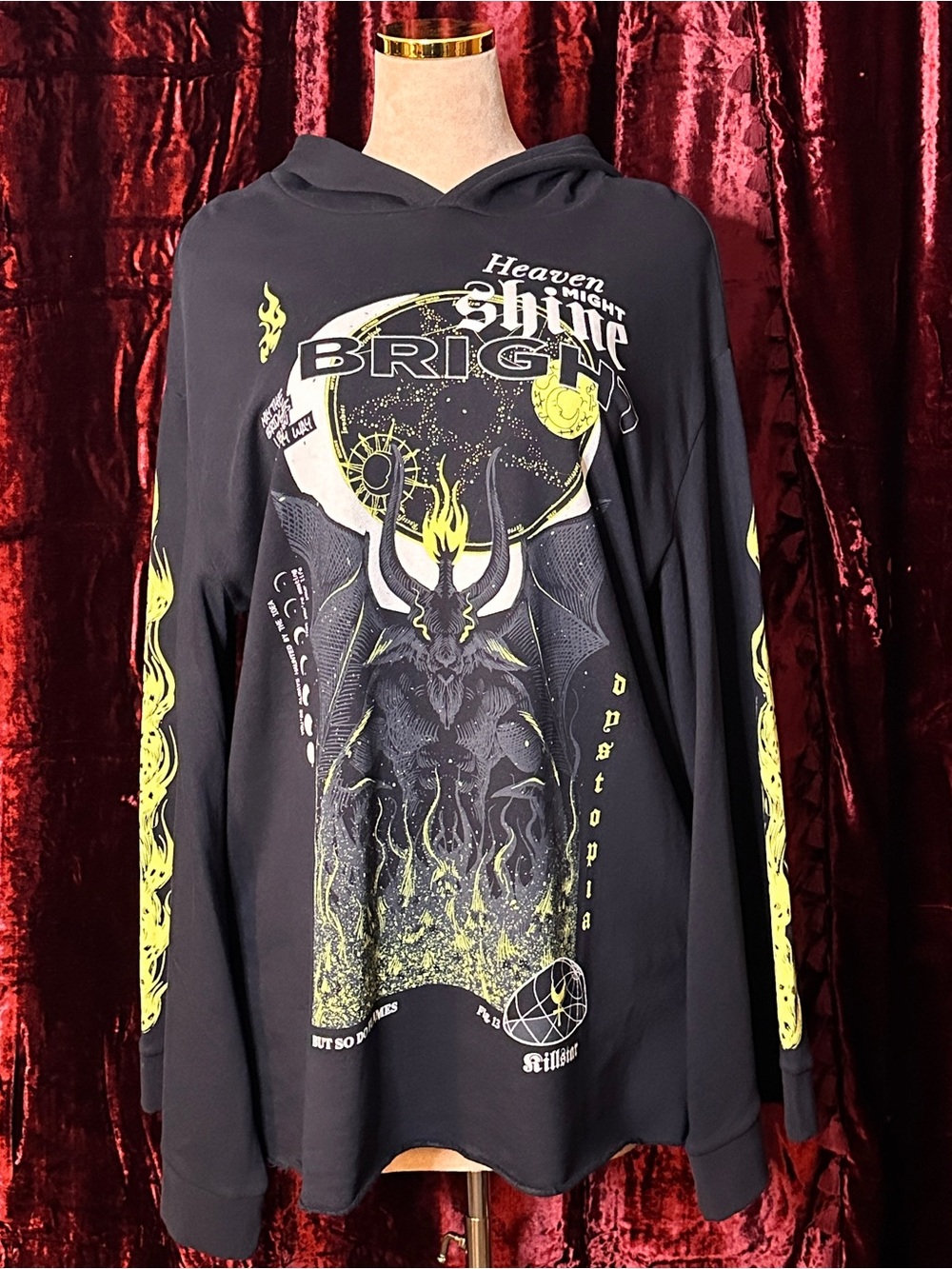 Killstar ‘Shine Bright’ Oversized Hoodie